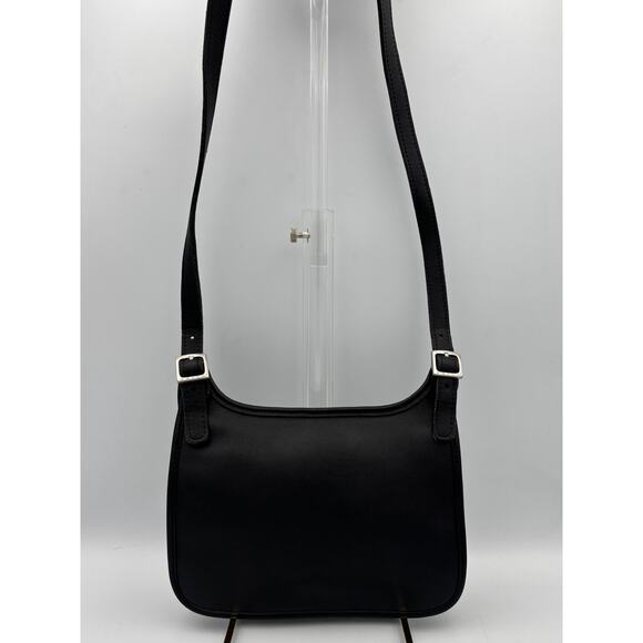 Vintage Coach Slim Hippie Bag | Style No. 9142 | Black Leather Crossbody - Picture 3 of 10